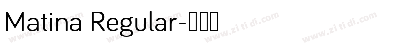 Matina Regular字体转换
